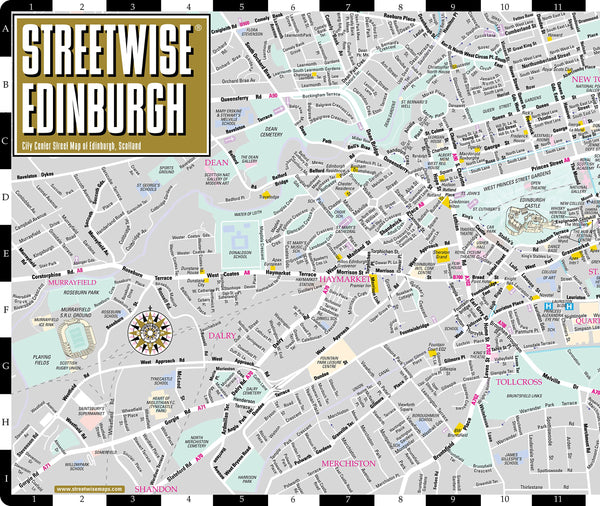 Streetwise Edinburgh Map - Laminated City Center Street Map of Edinburgh, Scotland (Streetwise (Streetwise Maps)) - Wide World Maps & MORE! - Book - Wide World Maps & MORE! - Wide World Maps & MORE!