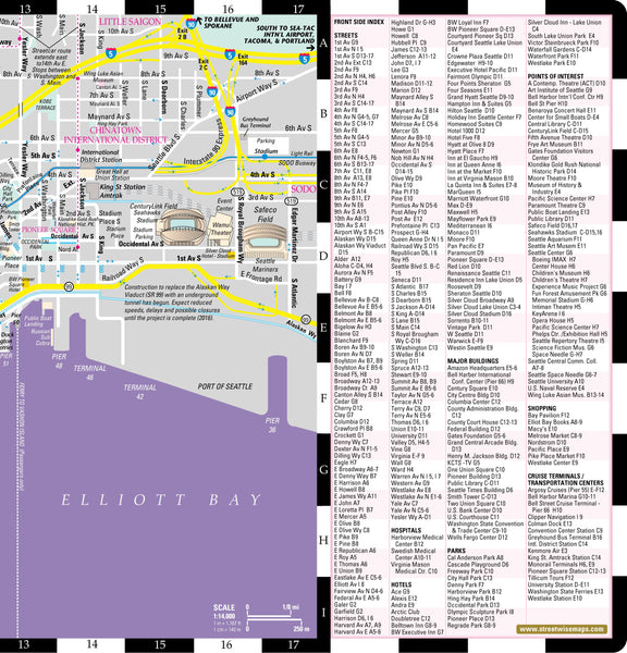 Streetwise Seattle Map - Laminated City Center Street Map of Seattle, Washington - Folding pocket size travel map with monorail & streetcar lines - Wide World Maps & MORE! - Book - StreetWise - Wide World Maps & MORE!