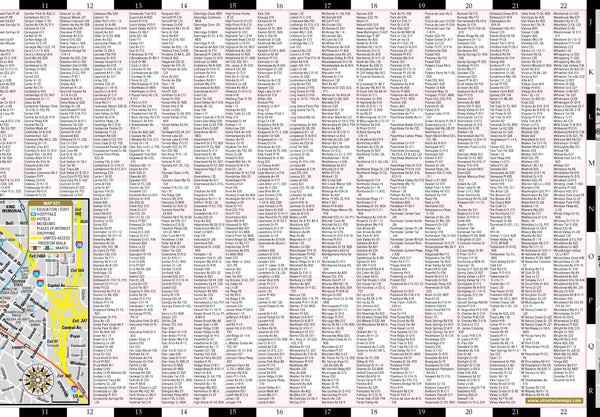 Streetwise Atlanta Map - Laminated City Center Street Map of Atlanta, Georgia - Wide World Maps & MORE! - Book - Wide World Maps & MORE! - Wide World Maps & MORE!