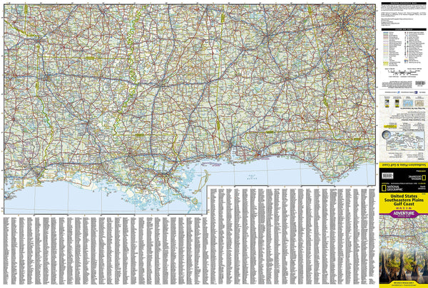 United States, Southeastern Plains and Gulf Coast Map (National Geographic Adventure Map, 3125) [Map] National Geographic Maps - Wide World Maps & MORE!