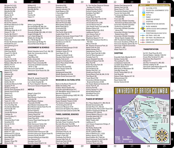 Streetwise Vancouver Map - Laminated City Center Street Map of Vancouver, Canada Streetwise Maps - Wide World Maps & MORE!