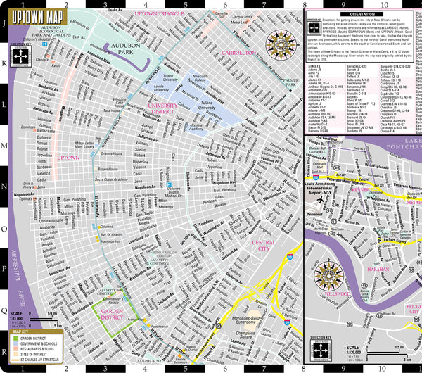 Streetwise New Orleans Map - Laminated City Center Street Map of New Orleans, Louisiana - Wide World Maps & MORE! - Book - StreetWise - Wide World Maps & MORE!