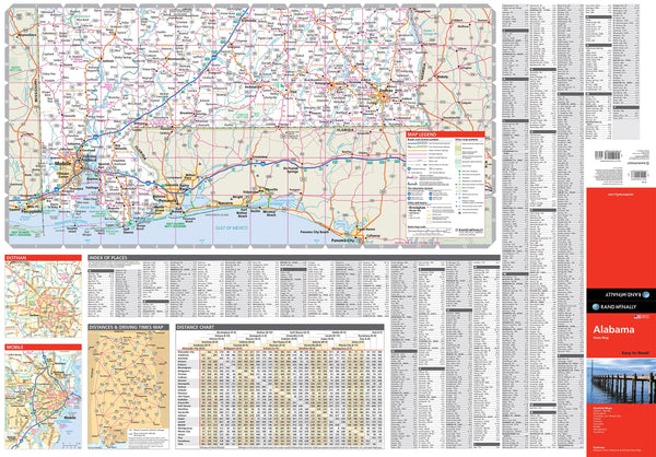 Alabama State Map Easy To Read! - Wide World Maps & MORE!