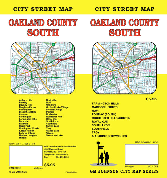 South Oakland County, MI | Wide World Maps & MORE!