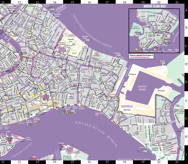 2009 Streetwise Venice Map - Laminated City Center Street Map of Venice, Italy [Archival Copy] - Wide World Maps & MORE!