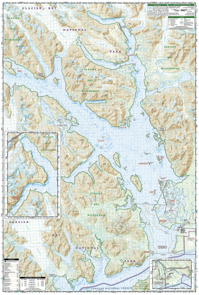 Glacier Bay National Park and Preserve (National Geographic Trails Illustrated Map, 255) - Wide World Maps & MORE!