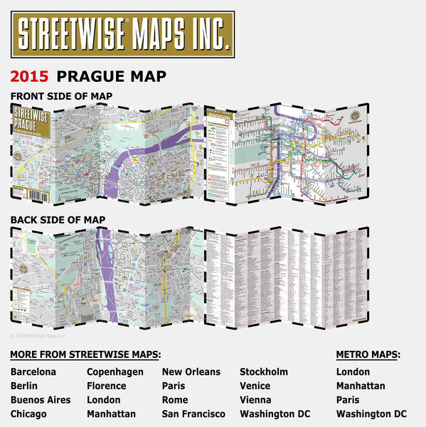 Streetwise Prague Map - Laminated City Center Street Map of Prague, Czech Republic - Wide World Maps & MORE! - Book - StreetWise - Wide World Maps & MORE!