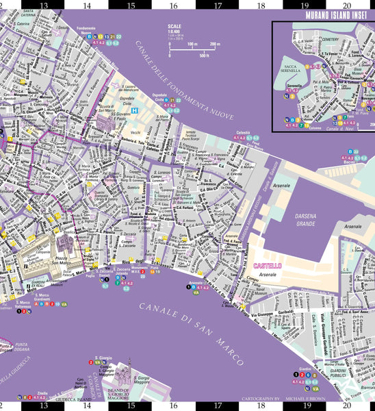 2015 Streetwise Venice Map - Laminated City Center Street Map of Venice, Italy [Archival Copy] - Wide World Maps & MORE!