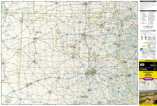 United States, Texas and Oklahoma Map (National Geographic Adventure Map, 3123) [Map] National Geographic Maps - Wide World Maps & MORE!