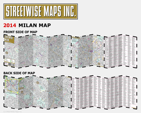 Streetwise Milan Map - Laminated City Center Street Map of Milan, Italy - Folding pocket size travel map with metro map - Wide World Maps & MORE! - Book - Brand: Streetwise Maps - Wide World Maps & MORE!