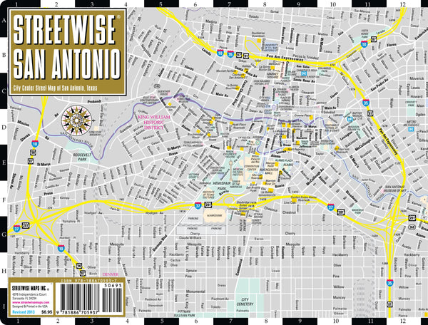 Streetwise San Antonio Map - Laminated City Center Street Map of San Antonio, Texas - Folding pocket size travel map - Wide World Maps & MORE! - Book - Brown, Michael E. (CON) - Wide World Maps & MORE!