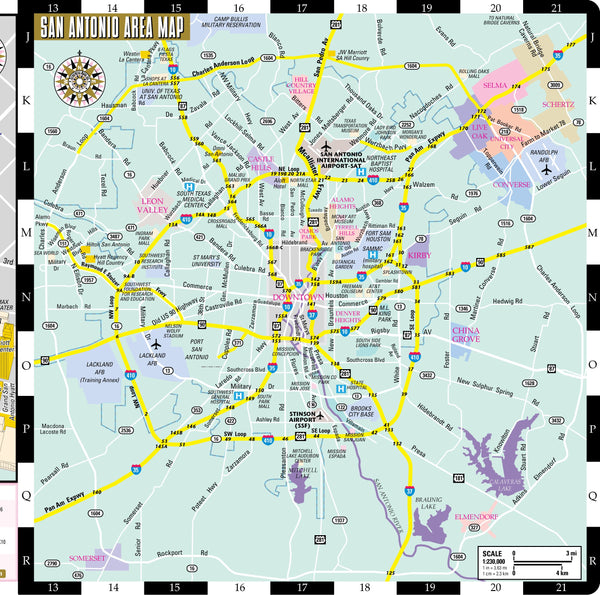 Streetwise San Antonio Map - Laminated City Center Street Map of San Antonio, Texas - Folding pocket size travel map - Wide World Maps & MORE! - Book - Brown, Michael E. (CON) - Wide World Maps & MORE!