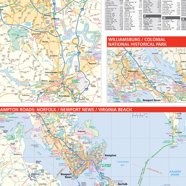 Laminated Easy To Fold! Virginia State Map - Wide World Maps & MORE!