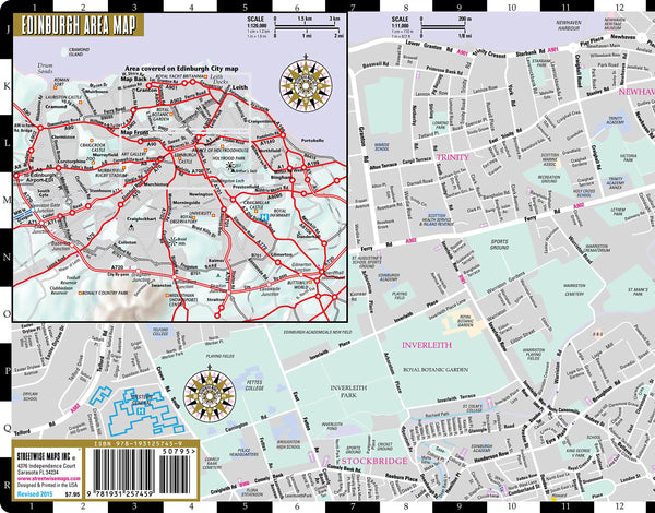 Streetwise Edinburgh Map - Laminated City Center Street Map of Edinburgh, Scotland (Streetwise (Streetwise Maps)) - Wide World Maps & MORE! - Book - Wide World Maps & MORE! - Wide World Maps & MORE!