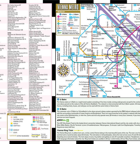 Streetwise Vienna Map - Laminated City Center Street Map of Vienna, Austria - Wide World Maps & MORE! - Book - Brand: Streetwise Maps - Wide World Maps & MORE!