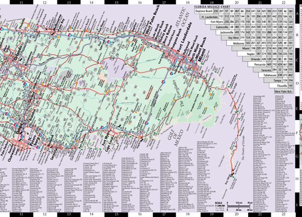 Streetwise Florida Map - Laminated State Road Map of Florida - Wide World Maps & MORE! - Book - StreetWise - Wide World Maps & MORE!