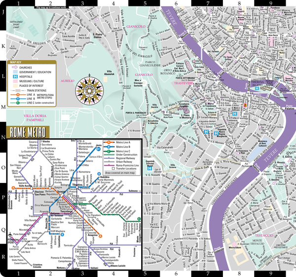 Streetwise Rome Map - Laminated City Center Street Map of Rome, Italy - Folding pocket size travel map with metro map, subway - Wide World Maps & MORE! - Book - StreetWise - Wide World Maps & MORE!