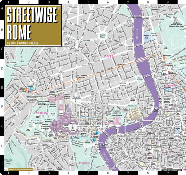 Streetwise Rome Map - Laminated City Center Street Map of Rome, Italy - Folding pocket size travel map with metro map, subway - Wide World Maps & MORE! - Book - StreetWise - Wide World Maps & MORE!