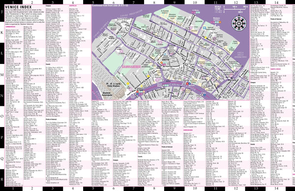 2009 Streetwise Venice Map - Laminated City Center Street Map of Venice, Italy [Archival Copy] - Wide World Maps & MORE!