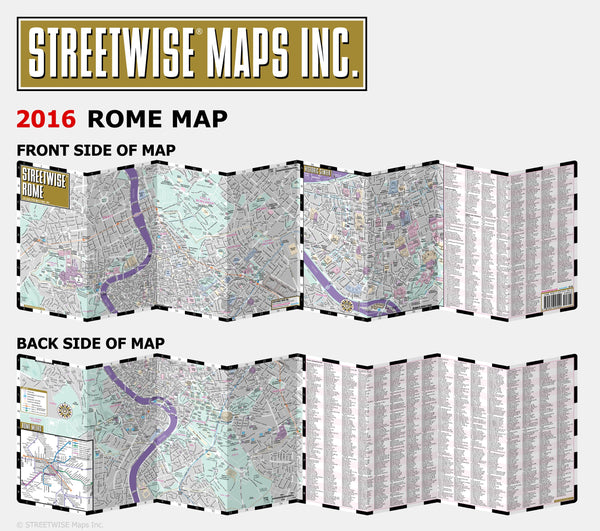 Streetwise Rome Map - Laminated City Center Street Map of Rome, Italy - Folding pocket size travel map with metro map, subway - Wide World Maps & MORE! - Book - StreetWise - Wide World Maps & MORE!