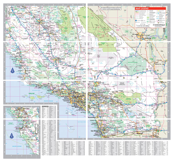 Rand McNally Easy To Fold: Southern California Laminated Map [Map] Rand ...