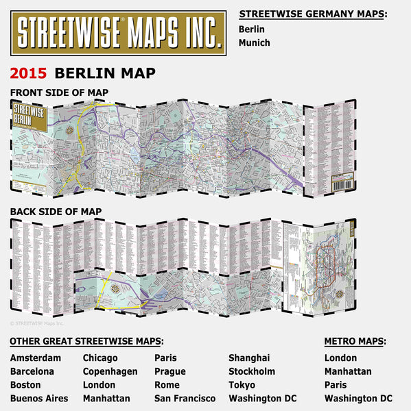 Streetwise Berlin Map - Laminated City Center Street Map of Berlin, Germany - Folding pocket size travel map with metro map including S-Bahn and U-Bahn - Wide World Maps & MORE! - Book - StreetWise - Wide World Maps & MORE!