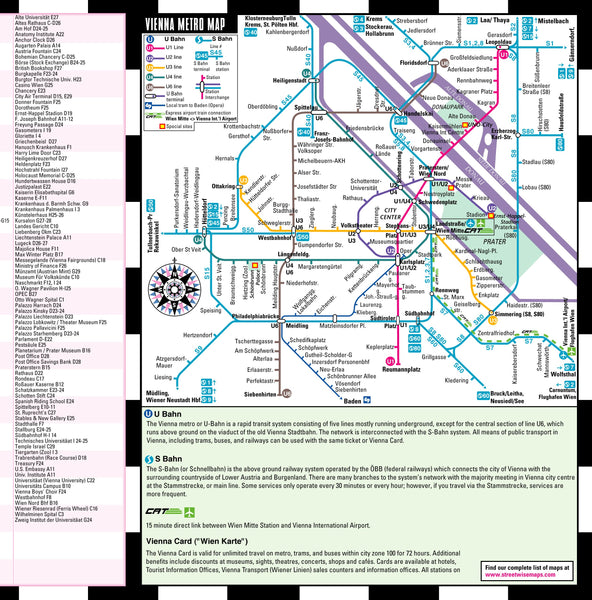 Streetwise Vienna City Center Street Map Streetwise Maps - Wide World Maps & MORE!