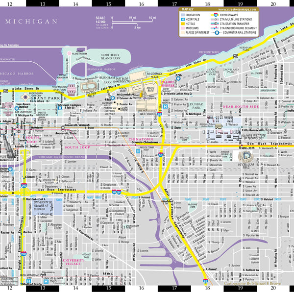 Streetwise Chicago Map - Laminated City Center Street Map of Chicago, Illinois - Folding pocket size travel map with CTA, Metra map  (Streetwise Maps) - Wide World Maps & MORE! - Book - Brand: Streetwise Maps - Wide World Maps & MORE!