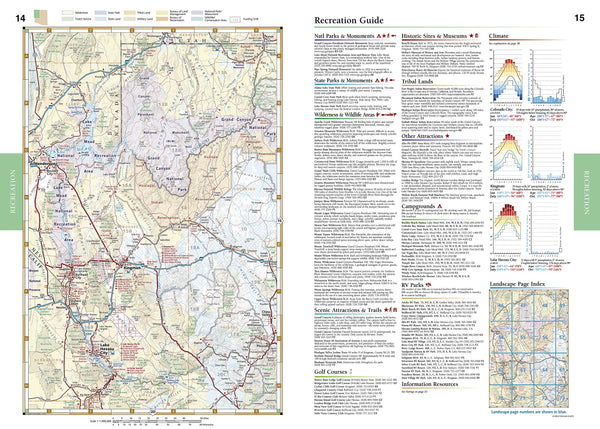 2015 Arizona Benchmark Road & Recreation Atlas [Collectible - Like New] - Wide World Maps & MORE!