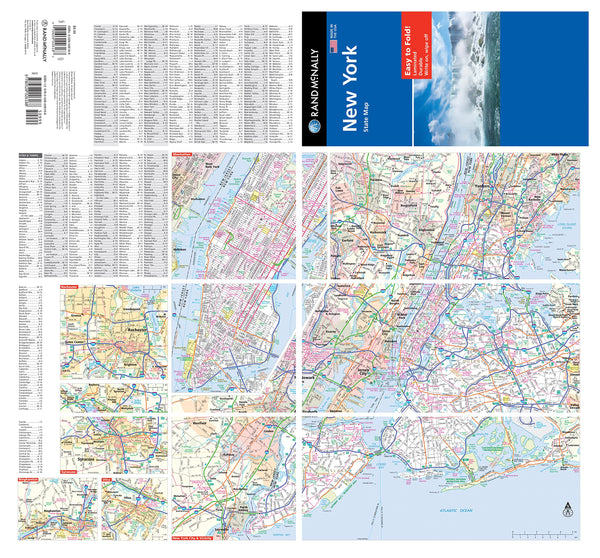 Rand McNally Easy To Fold: New York State Laminated Map Rand McNally - Wide World Maps & MORE!