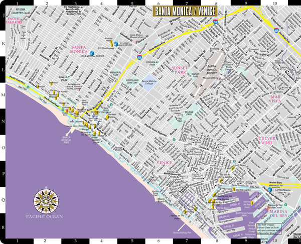 2014 Streetwise Los Angeles Map - Laminated City Center Street Map of Los Angeles, California [Collectible - Like New] - Wide World Maps & MORE!