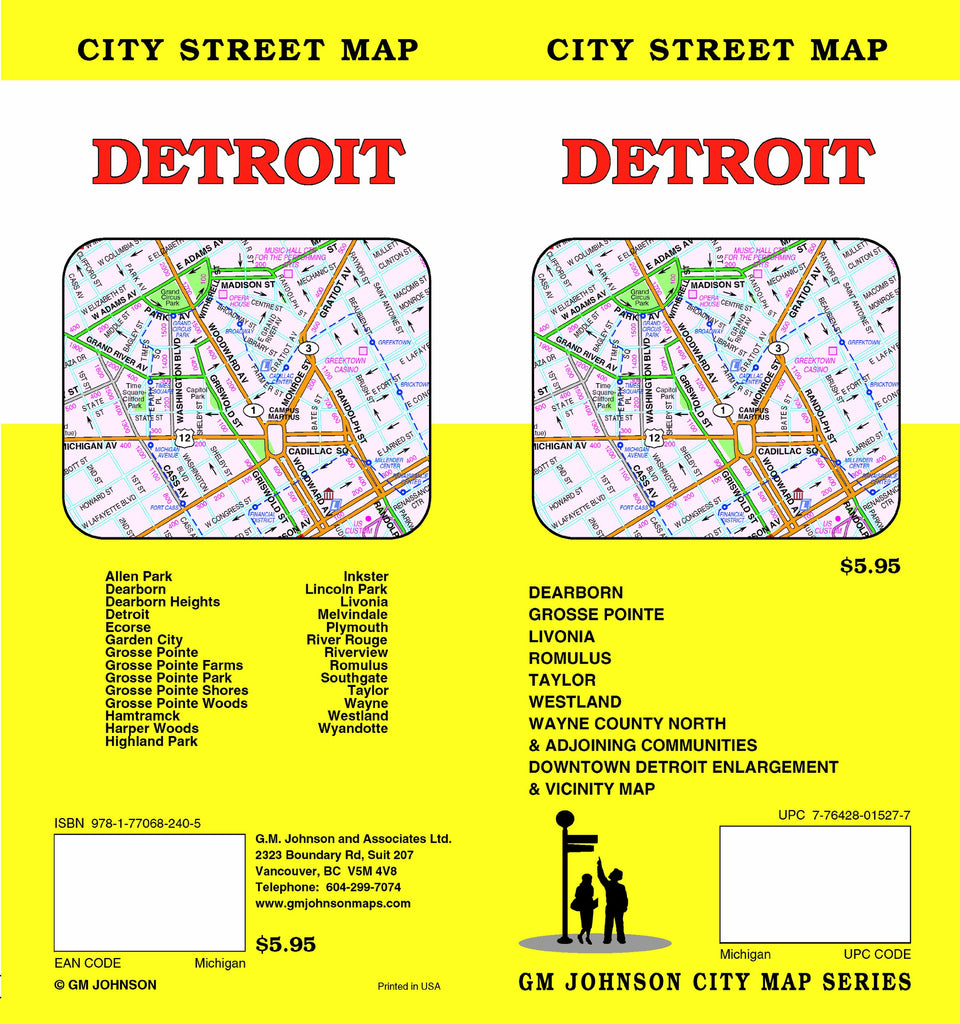 Detroit, MI - Wide World Maps & MORE! - Book - Wide World Maps & MORE! - Wide World Maps & MORE!