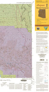 Arizona, Grand Canyon: 1:100,000-Scale Topographic Map: 60 × 30 Minute Series (Surface Management Status) - Wide World Maps & MORE! - Map - United States Department of the Interior - Wide World Maps & MORE!