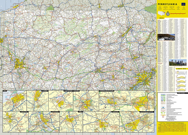 Pennsylvania (National Geographic Guide Map) - Wide World Maps & MORE! - Map - National Geographic Maps - Wide World Maps & MORE!