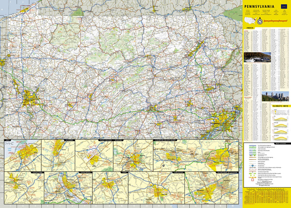 Pennsylvania (National Geographic Guide Map) - Wide World Maps & MORE! - Map - National Geographic Maps - Wide World Maps & MORE!