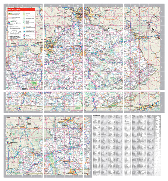 Rand McNally Easy to Fold: Kentucky State Laminated Map [Map] Rand McNally - Wide World Maps & MORE!