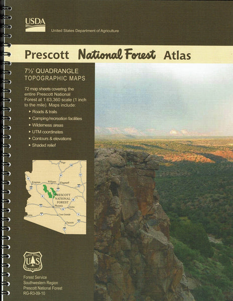 Prescott National Forest Atlas (7-1/2' Quadrangle Topographic Maps) - Wide World Maps & MORE!