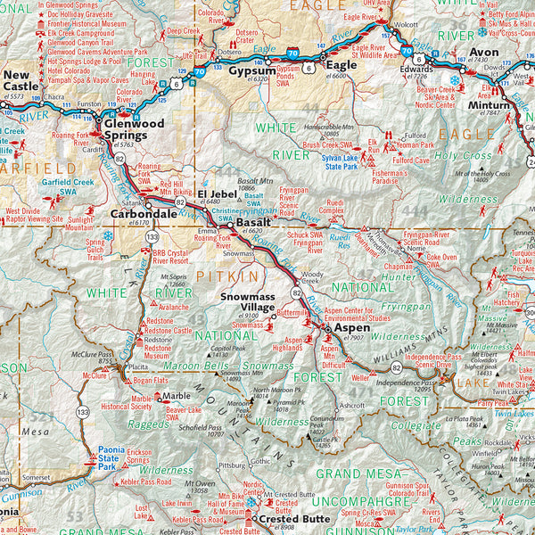 Colorado Recreation Map: The Centennial State - Wide World Maps & MORE! - Map - Benchmark Maps - Wide World Maps & MORE!
