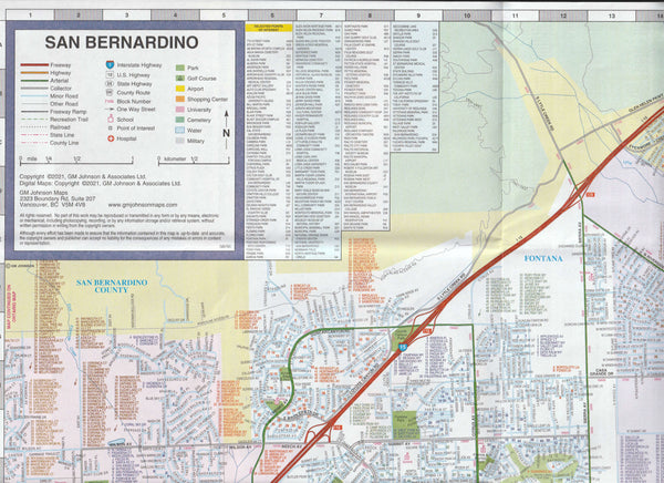 Detailed Street Map of San Bernardino (City in Your Pocket) - Wide World Maps & MORE!