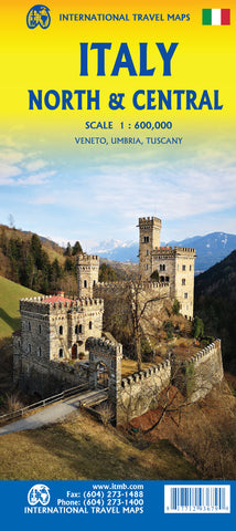 Italy North & Central 1:600 000 (Veneto, Umbria, Tuscany) - Wide World Maps & MORE!