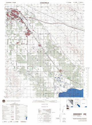 Coachella, California 1:50,000 (V795, 2751 II) - Wide World Maps & MORE! - Map - United States Geological Survey - Wide World Maps & MORE!