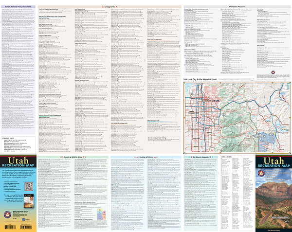 Utah Recreation Map - Wide World Maps & MORE! - Map - Benchmark Maps - Wide World Maps & MORE!