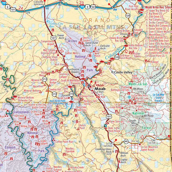 Utah Recreation Map - Wide World Maps & MORE! - Map - Benchmark Maps - Wide World Maps & MORE!