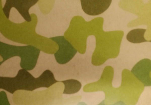 Green-Tan Camouflage Gift Wrap (2'×8') - Wide World Maps & MORE! - Gift Wrap - Wide World Maps & MORE! - Wide World Maps & MORE!