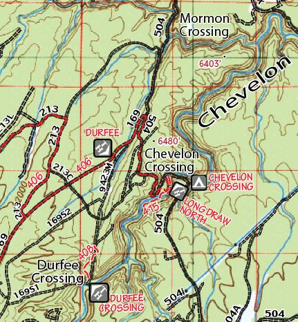 Mogollon Rim Country (Arizona) Topographic Wall Map Poster - Wide World Maps & MORE!