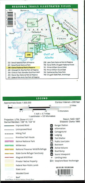 Katmai National Park and Preserve (National Geographic Trails Illustrated Map) - Wide World Maps & MORE! - Map - Trails Illustrated - Wide World Maps & MORE!