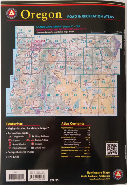 Oregon Road & Recreation Atlas (The Beaver State) - Wide World Maps & MORE!