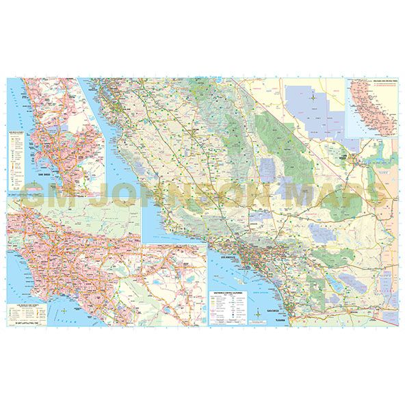 State in Your Pocket California Road Map - Wide World Maps & MORE!