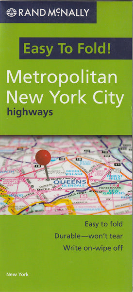 Easy to Fold! Metropolitan New York City Highways - Wide World Maps & MORE!