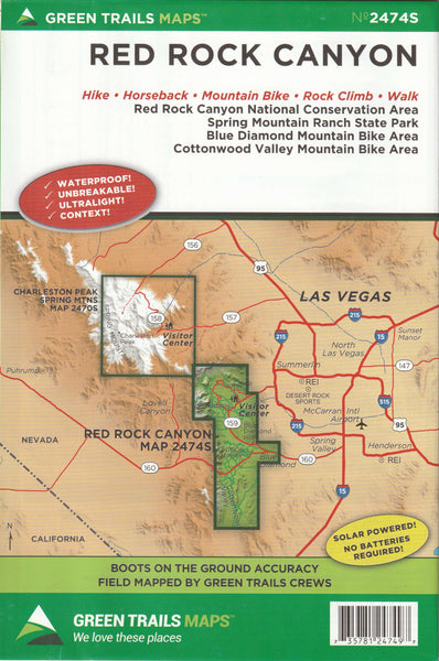 Red Rock Canyon, NV No. 2474S - Wide World Maps & MORE!